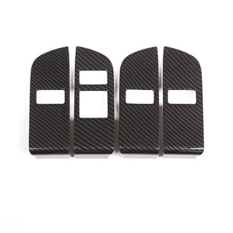 

For Land Rover Discovery 5 2021 2022 Carbon Fiber Window Lift Switch Button Panel Cover Trim Decorative Accessories