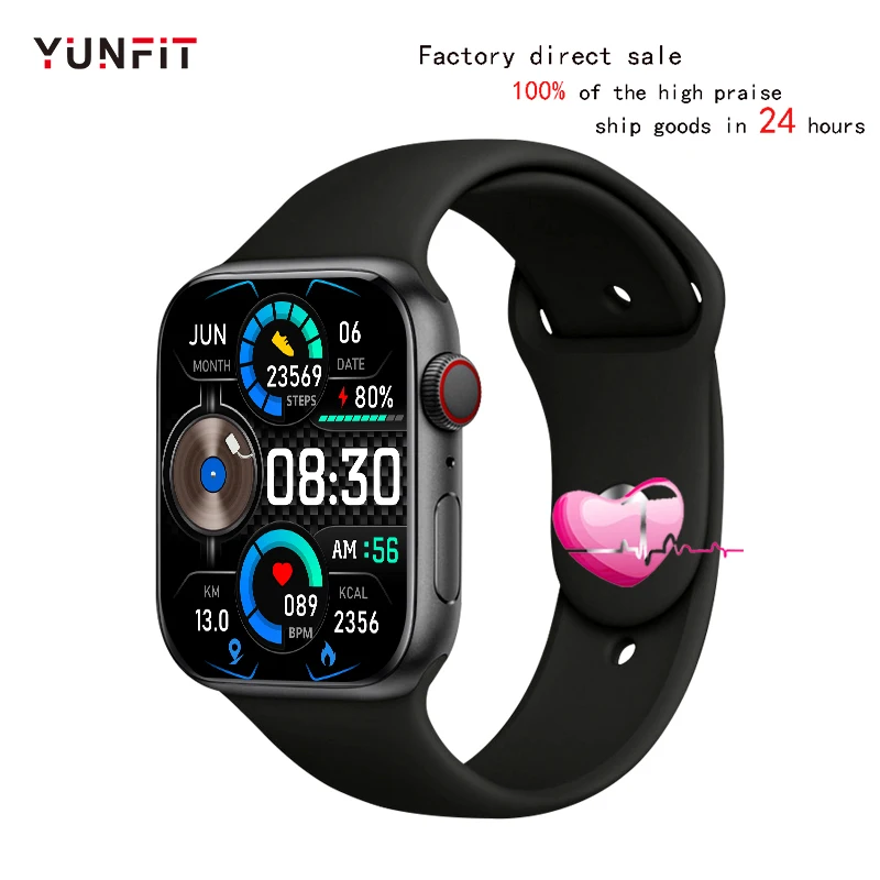 

YUNFIT 2022 Newest WS9 Smart Watch 1.9 HD full screen display watch face ip68 waterproof NFC poco Watch Alipay pk i8pro HW37 max