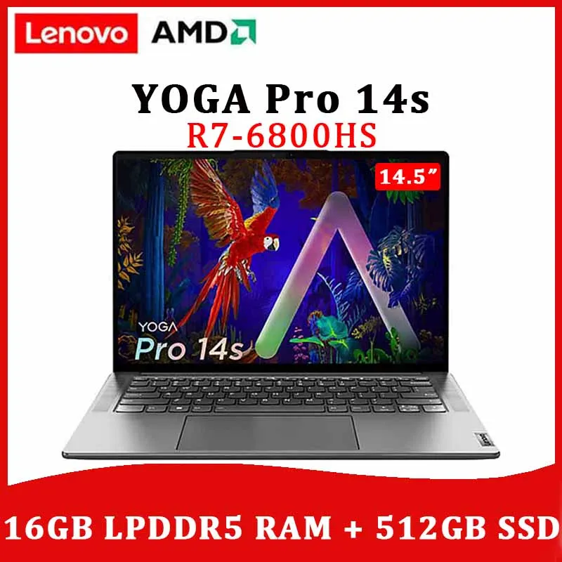 Lenovo Laptop YOGA Pro 14s AMD Ryzen R7 6800HS Windows 11 14.5