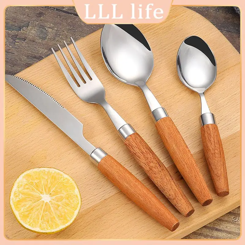 

304 Stainless Steel Knife Fork Spoon Tableware Dinnerware Kitchen Flatware Silverware Luxury Cutlery Tools Kitchen Accessories