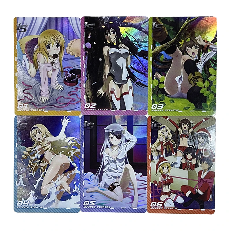 Флэш-карта 6 шт./компл. Infinite Stratos милая флэш-карточка карточка Шарлотта дунуа shinonono