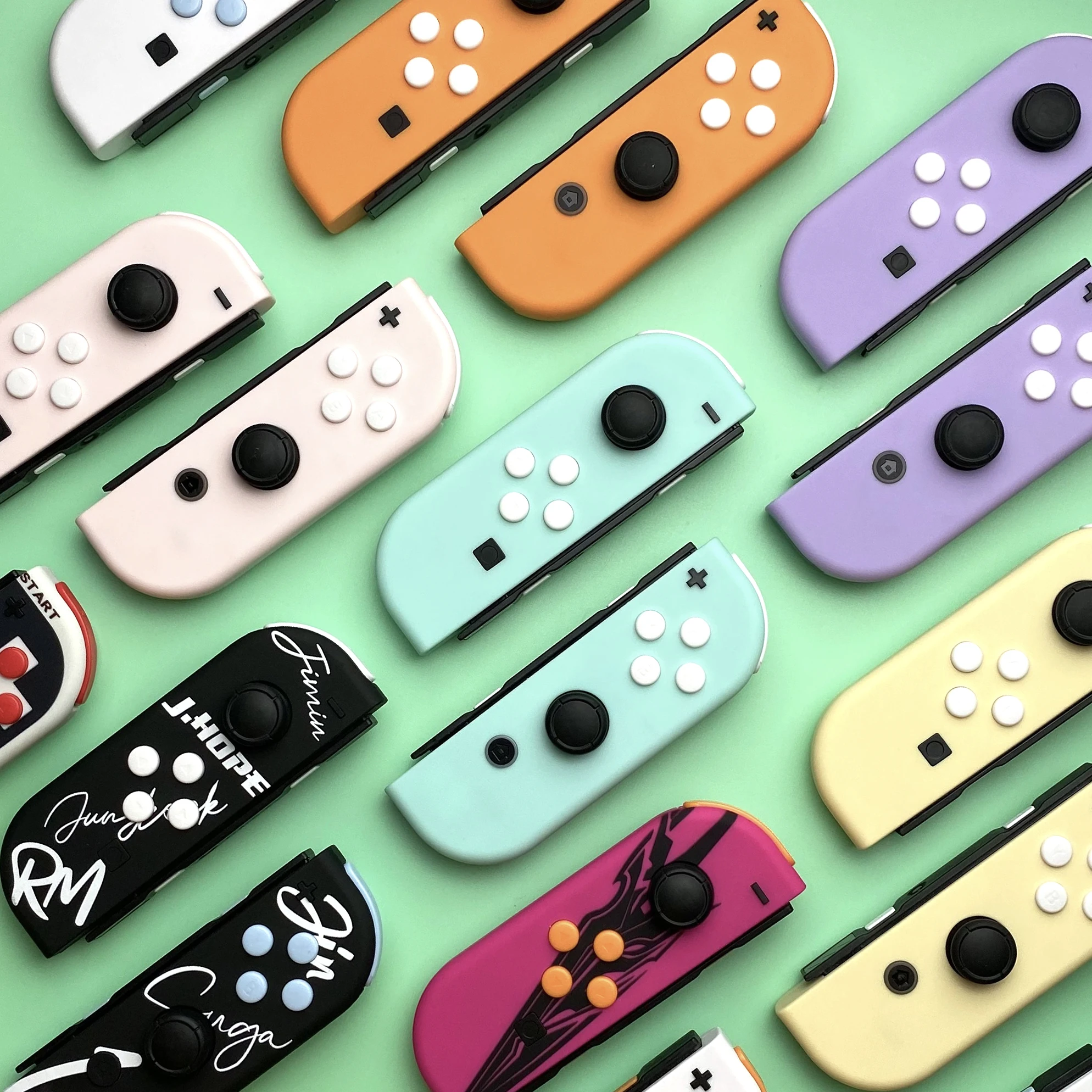 

ABXY Direction Keys SR SL L R ZR ZL Trigger Full Set Buttons Repair Parts for Nintendo Switch JoyCons & Switch OLED Joycons