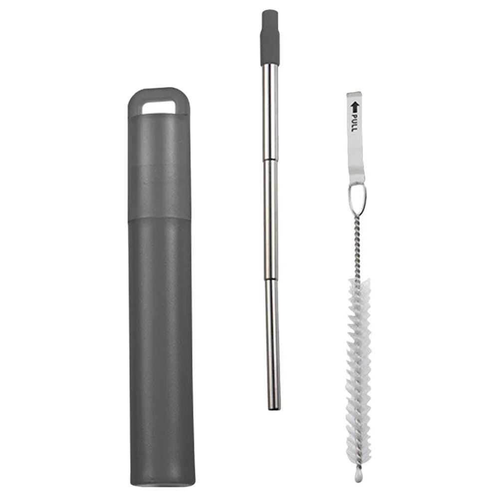 

Cleaning Brush Multipurpose Straws Telescopic Drinking Stainless Steel Reusable