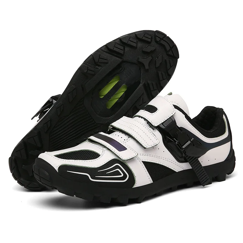 

Breathable wear-resistant non-slip MTB road bike riding equipment professional lock shoes rubber sole adjustment buckle closure