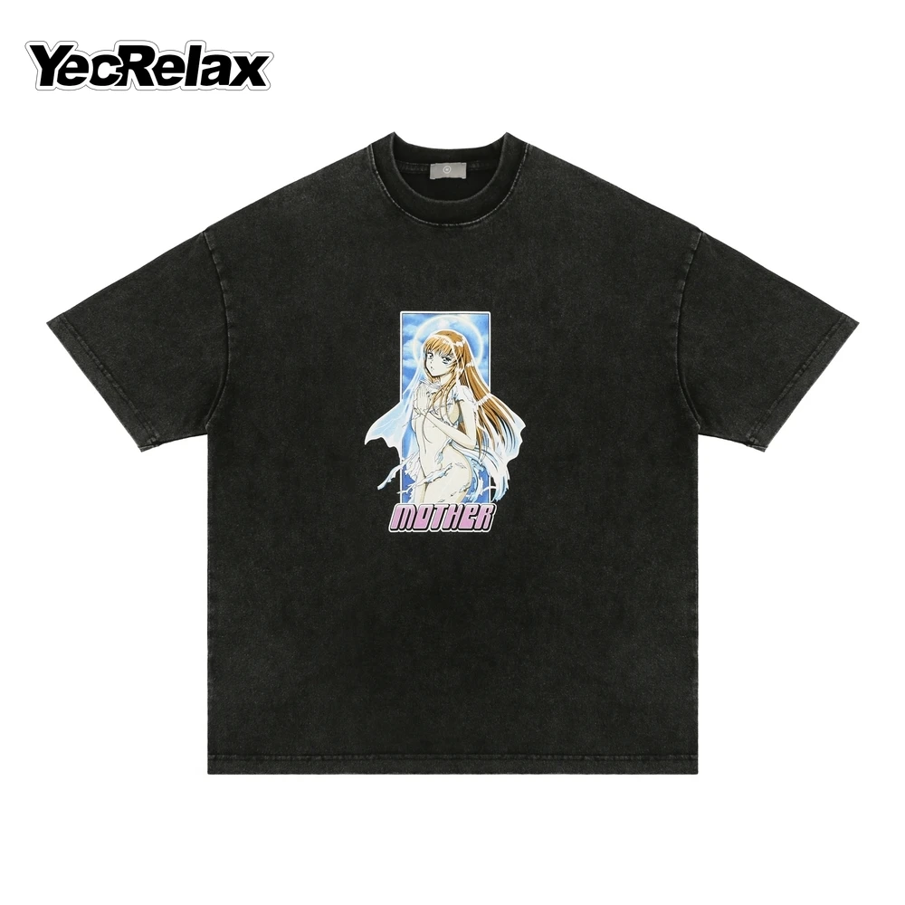 

Anime Sexy Girl Graphic Print Harajuku Street Fashion Clothing Oversized Spring Summer Casual Retro Men/Women Cotton T-Shirts