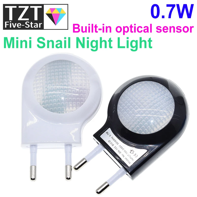 Миниатюрный светодиодный ночник TZT в виде улитки Автоматическая Ночная лампа