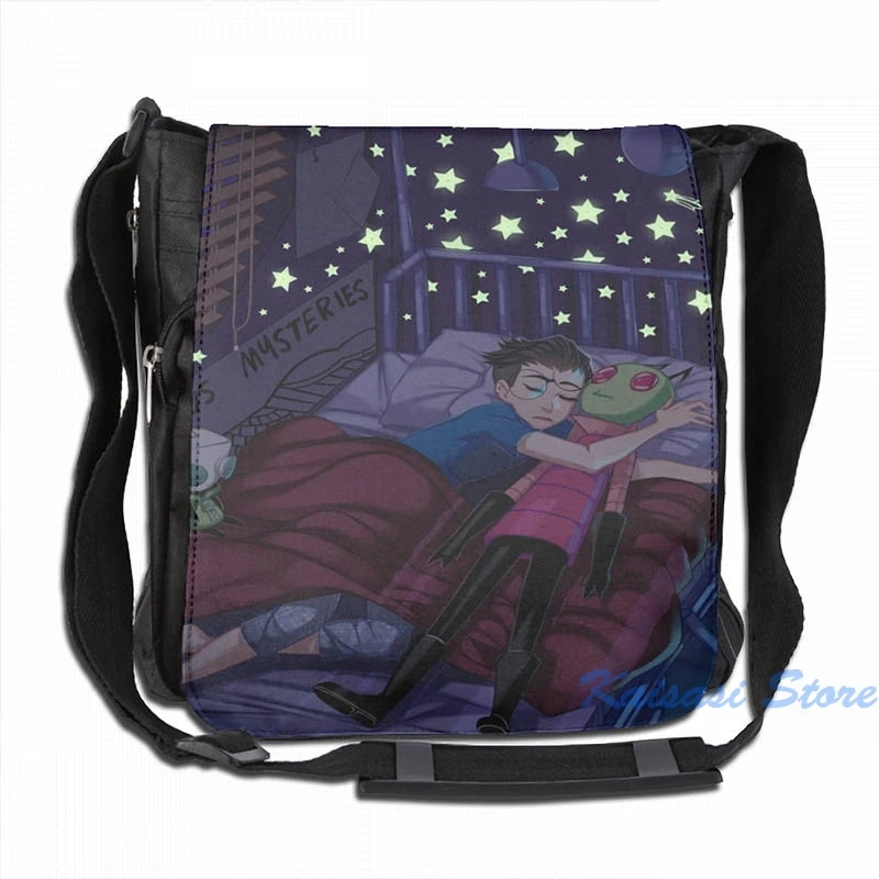 Забавный графический принт Invader Zim - Stars рюкзак с USB-зарядкой мужские школьные