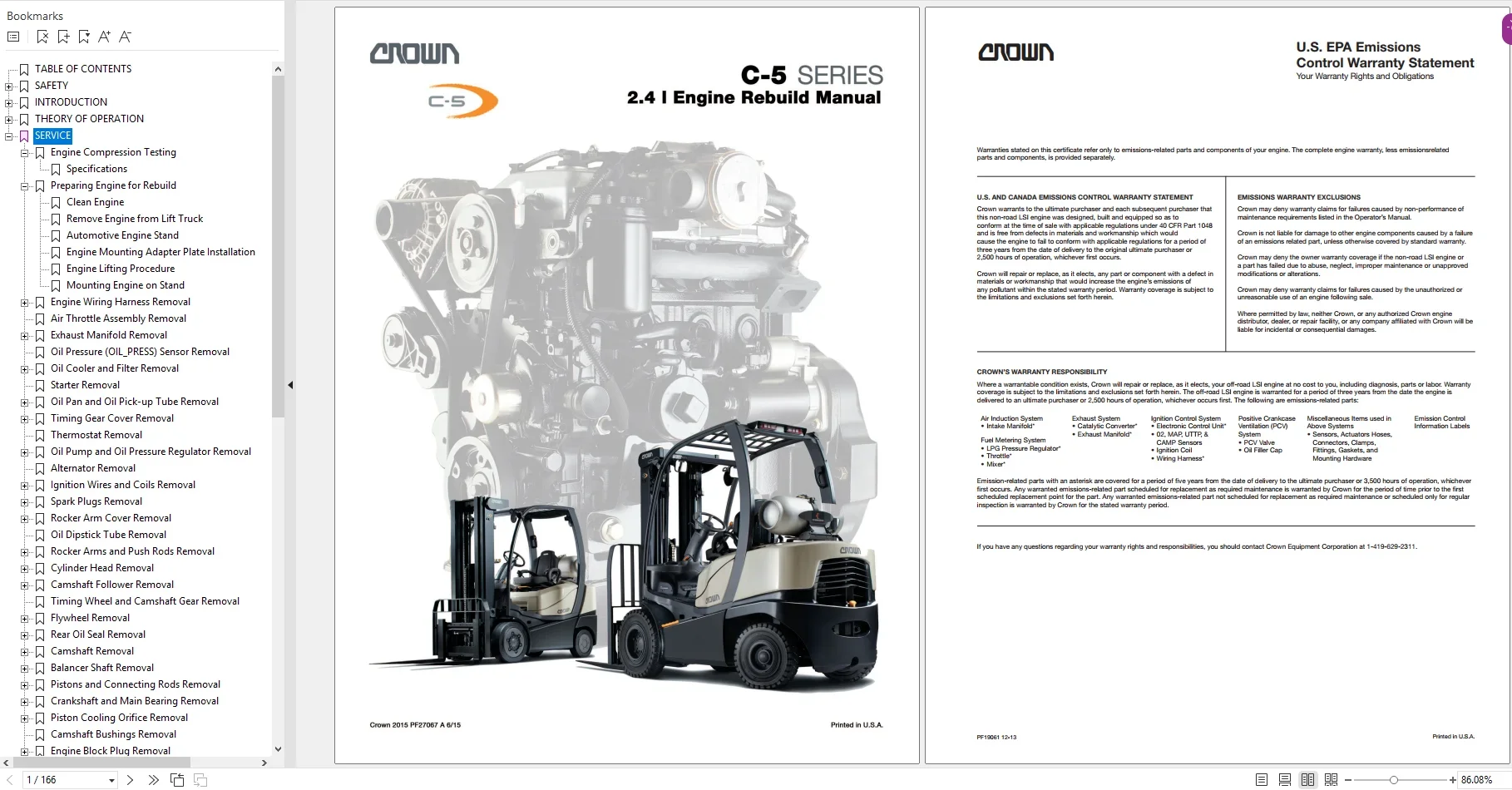 Фото AutoDVD2 CROWN Вилочный погрузчик 12,82 ГБ 2023, сервисные по эксплуатации и детали, руководство по эксплуатации DVD №1