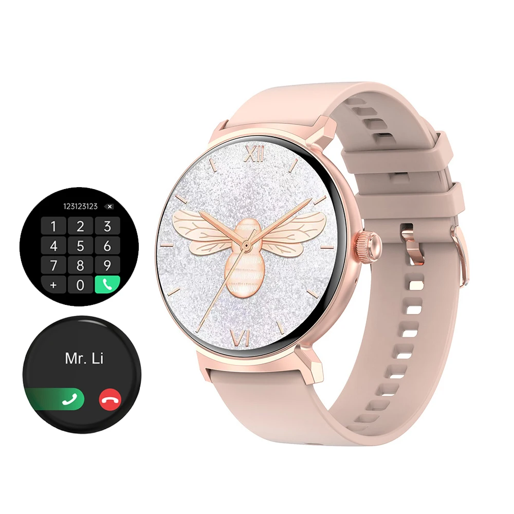 

2023 New Women Smart Watch Luxury Bluetooth Call Sports Watches Ladies Clock Custom Dial Heart Rate Female Smartwatch For Women