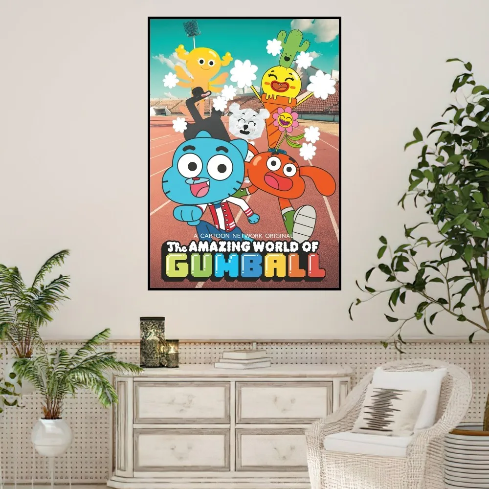 WCartoon The A-Amazing W-World of G-Gumball плакат домашние принты настенная живопись спальня