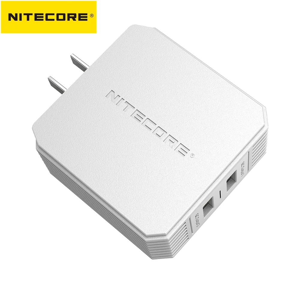 Оригинальный Nitecore UA42Q USB адаптер питания 36 Вт Быстрая зарядка 2 0 и 3 доступно порта