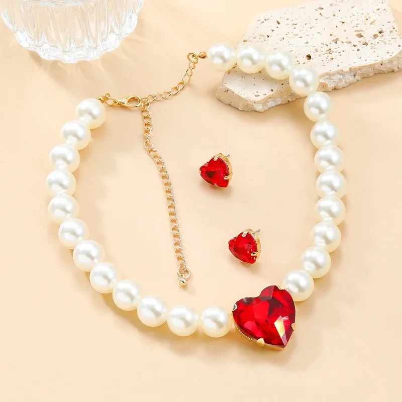 Наборы ювелирных украшений из жемчуга Draweye винтажное Элегантное ожерелье для