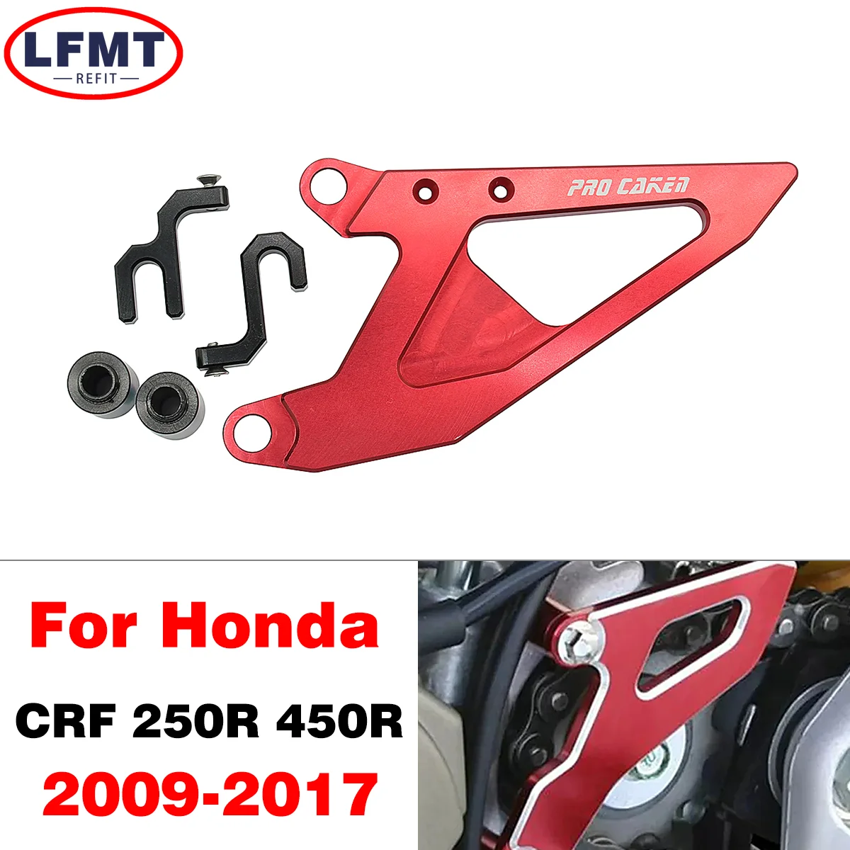 Передняя крышка цепи ЧПУ для Honda CRF450R CRF250R CRF 250R 450R 250 450 R 2009 2010 2011 2012 2013 2014 2015-2017