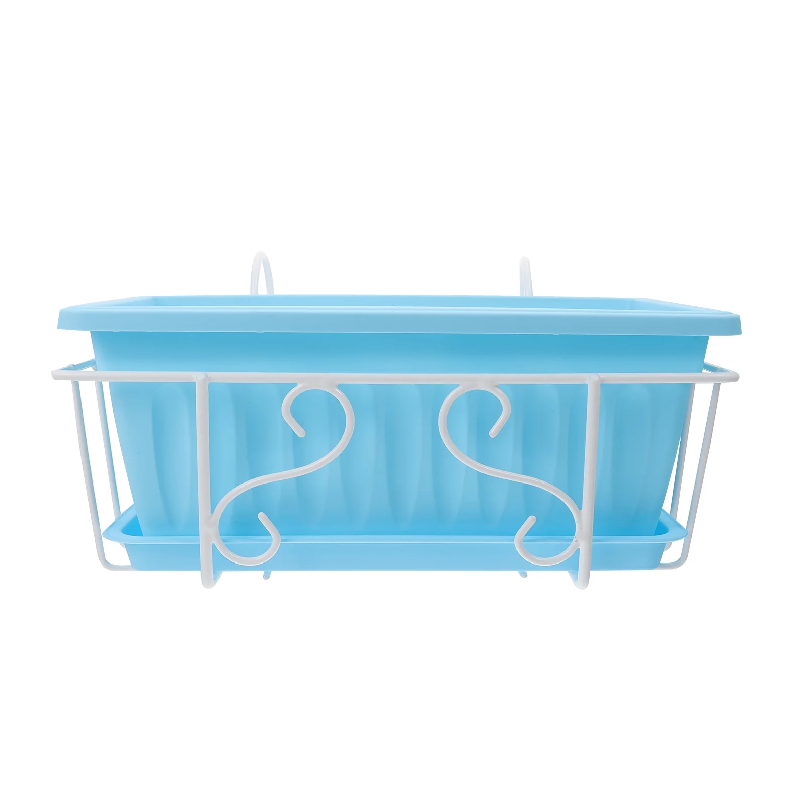

Hanging Planter Flower Deck Window Pot Balcony Rack Windowsill Box Rail Fence Basket Holder Pots Railing Boxes Iron Holders