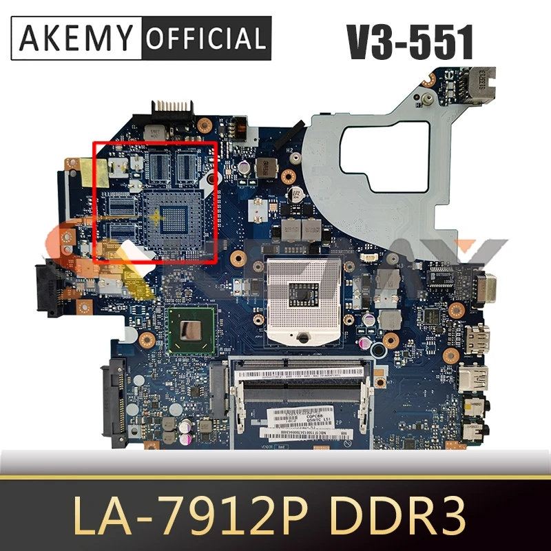 

NBC0A1100 For ACER Aspire V3-571 Notebook Mainboard SLJ8C LA-7912P REV.2.0 DDR3 Laptop motherboard