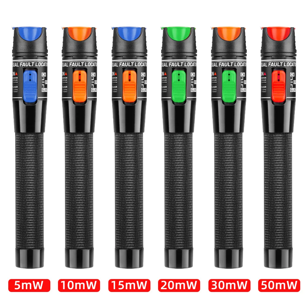 

Визуальный локатор неисправности FTTH тестер волоконно-оптического кабеля Pen 1/10/20/30/50 МВт, инструмент для тестирования оптического волокна с интерфейсом SC/FC/ST 2,5 мм