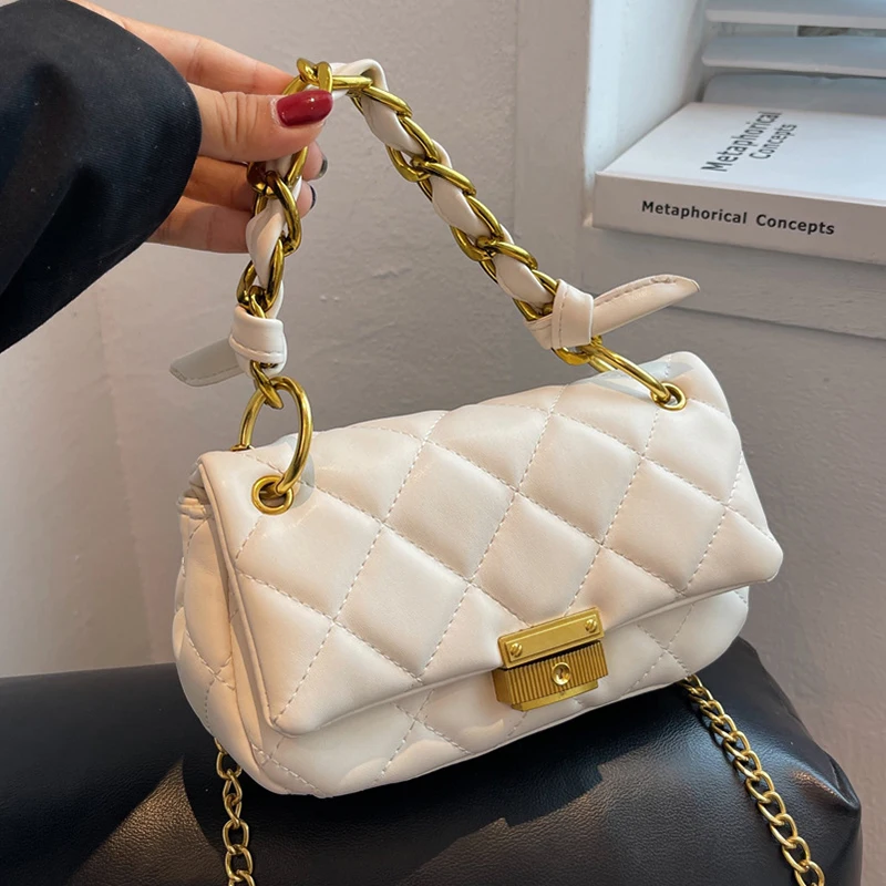 

Temperament: Portable underarm bag, versatile women's bag, 2022 new Lingge chain single shoulder bag, niche French messenger bag