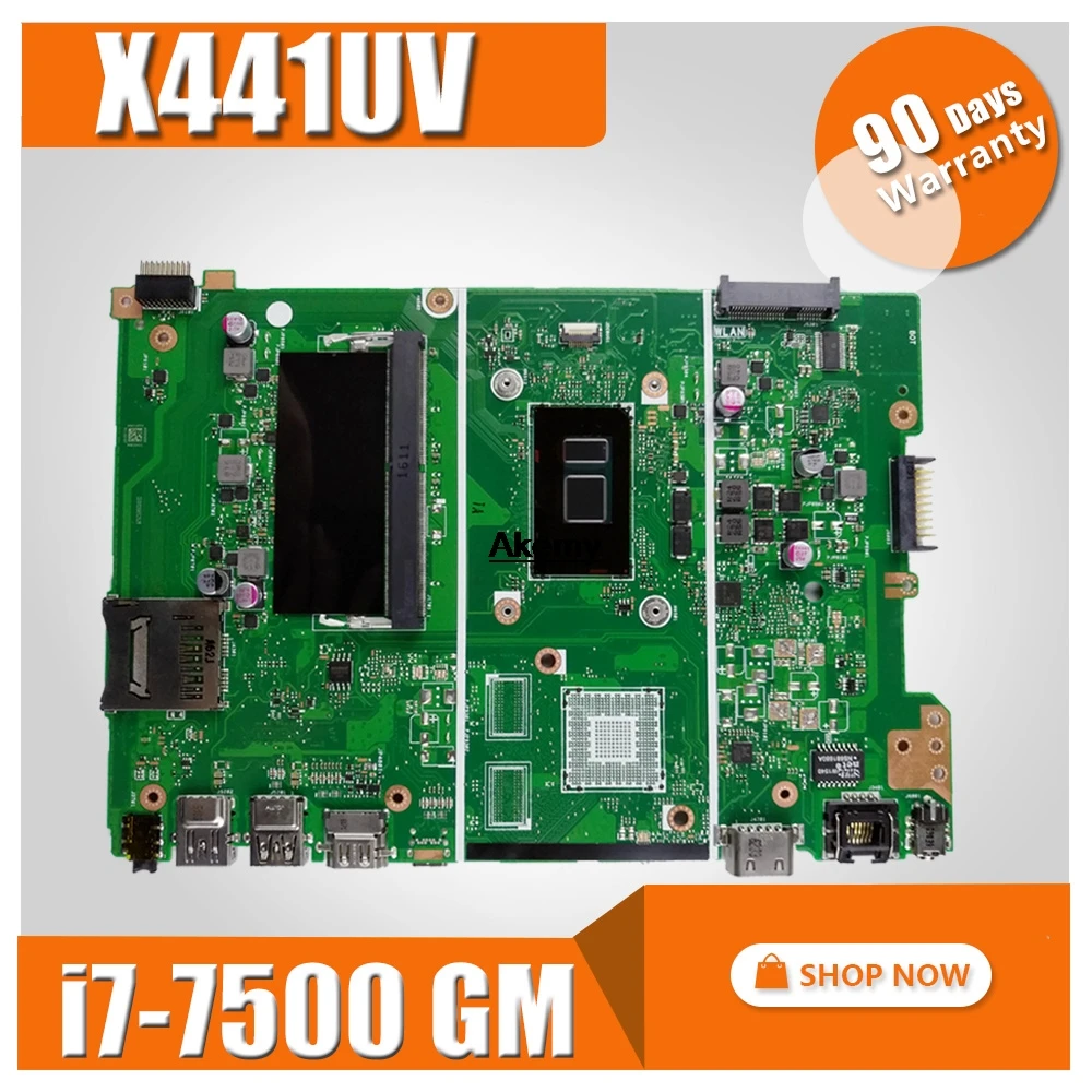 

X441UV X441UA motherboard For Asus X441U X441UV X441UAK F441U A441U laptop motherboard notebook Test i7-7500 GM