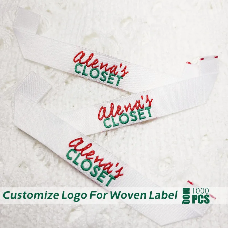 

Custom Clothing Care Label Woven Fabric Logo By Sewing Washable Tags Recycled Personalized Brand Name 22050602