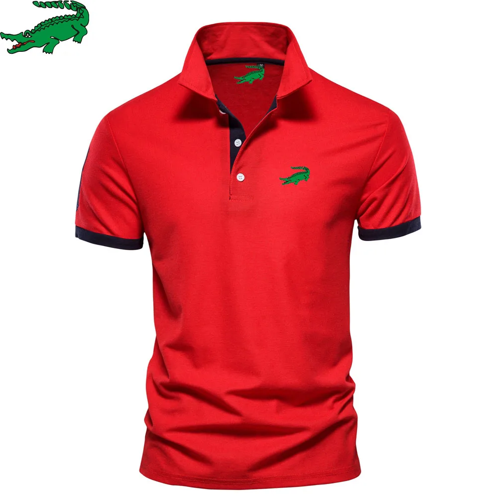

Men's Casual Solid Color Slim Fit Men's Polo Shirt Summer New Fashion Brand Men's Clothin