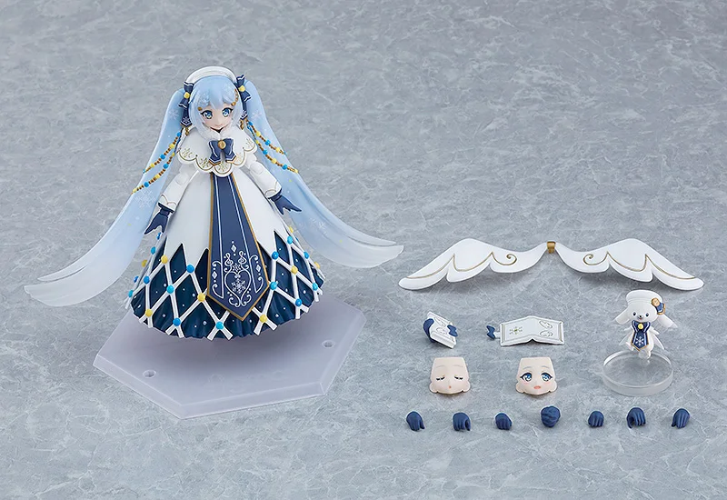 Женская Оригинальная фигурка MF Figma Hatsune Miku светящийся снег аниме Коллекционные