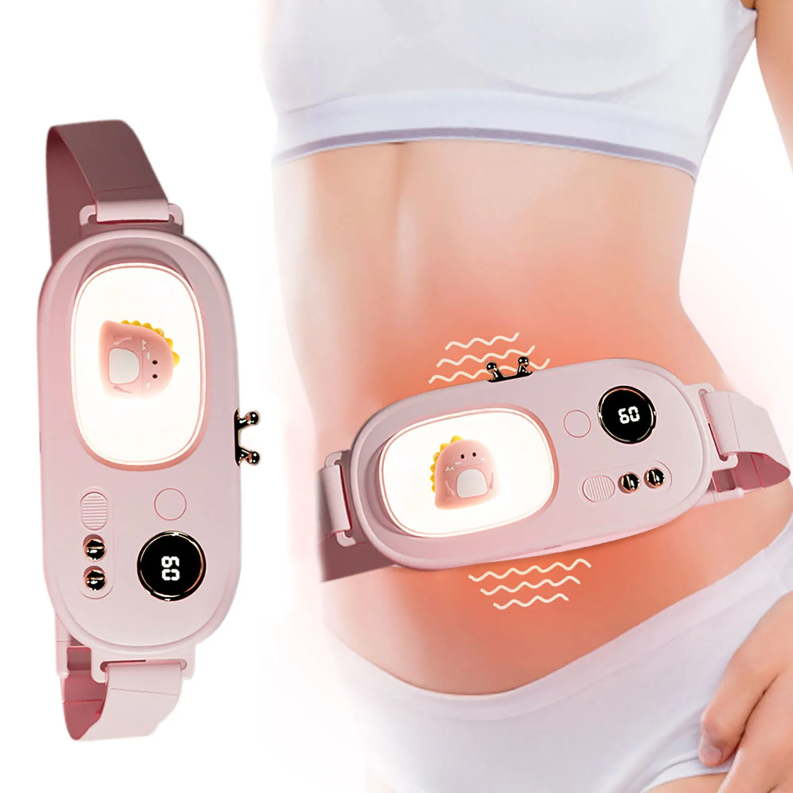 

Menstrual Heating Waist Band Adjustable Abdomen Heated Pad Dysmenorrhea Relieving Waistband Holiday Gift for Family