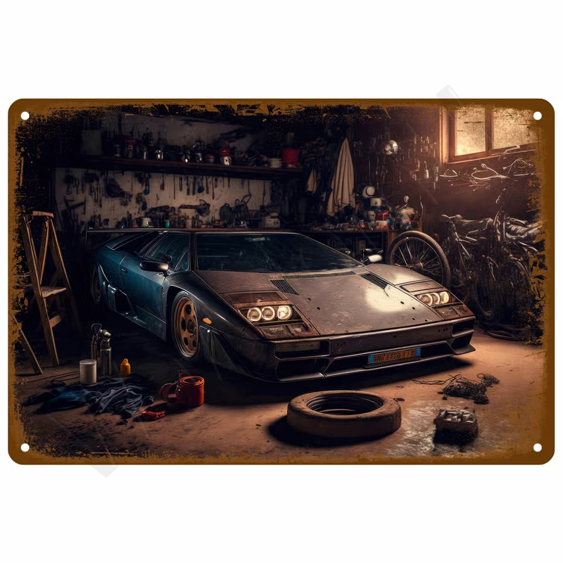 

Металлическая винтажная вывеска