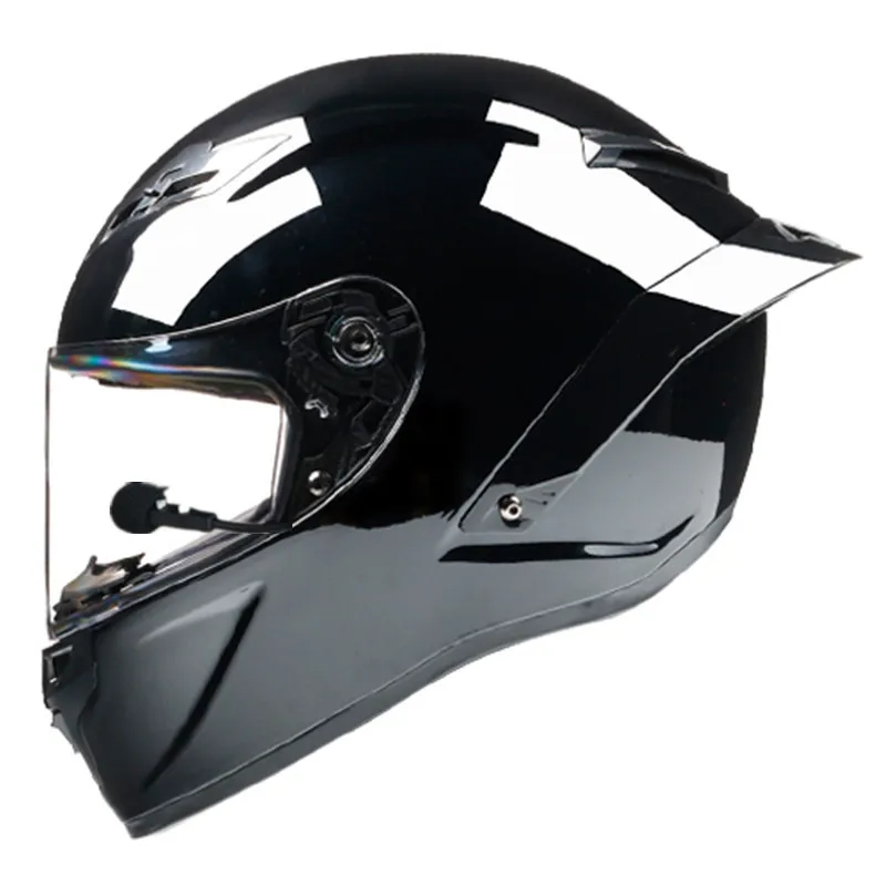 Built in Bluetooth Motorcycle Helmet Men's Electric Car Full Helmet Women's Motorcycle Equipment DOT Approve