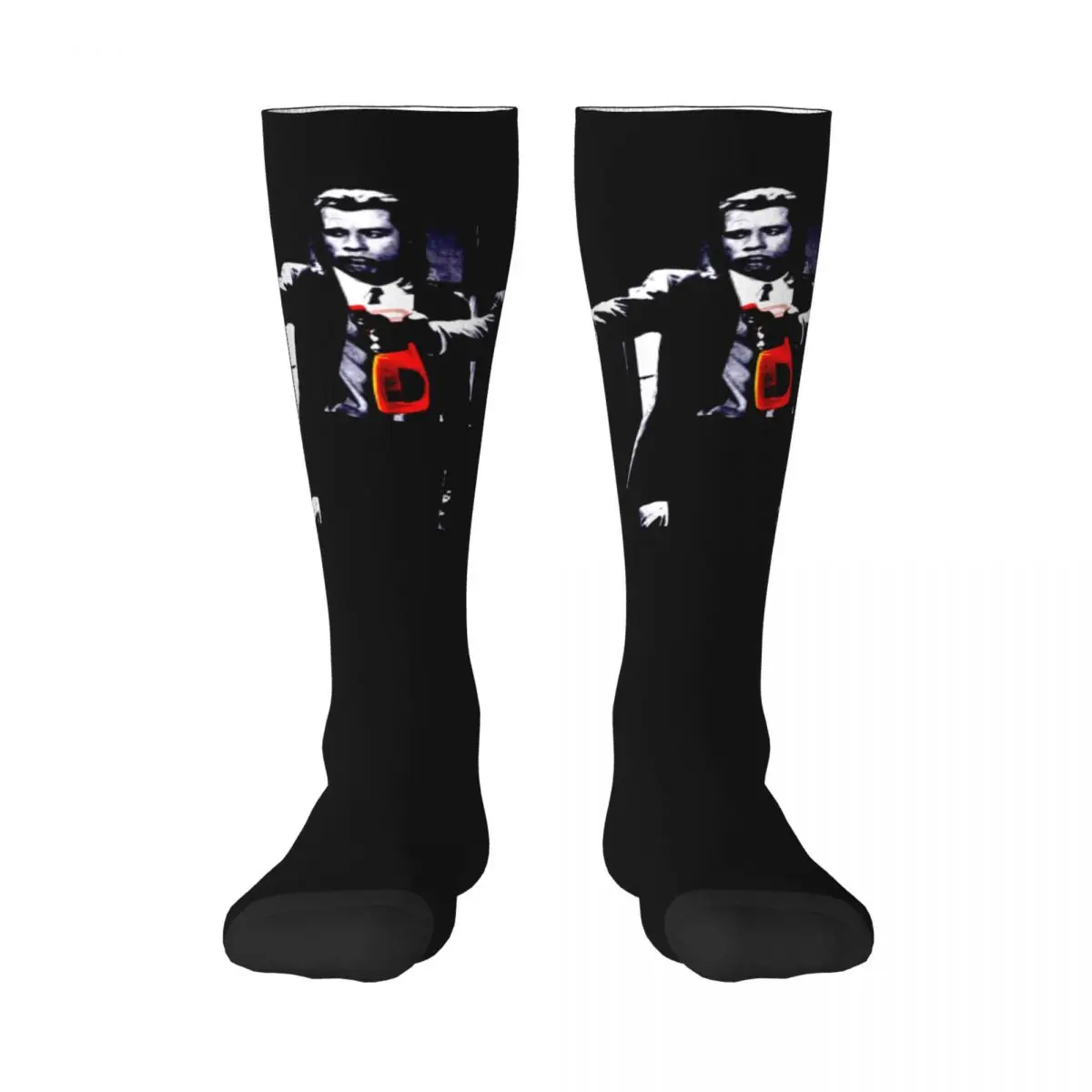 

Adult Stockings Cool Pulp Fiction John Travolta 9 Good breathability Sarcastic Funny Hyundai Elastic Stockings