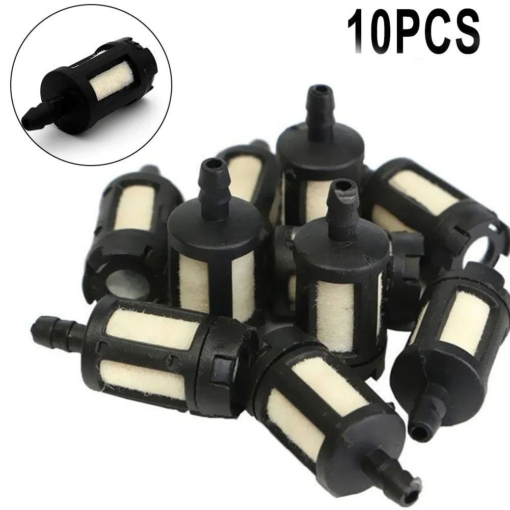 

10pcs Fuel Filter Chainsaw Trimmer Brush Cutter Replacement Part Garden Power Tool For 1/8 Inch Inner Diameter Fuel Pipeline