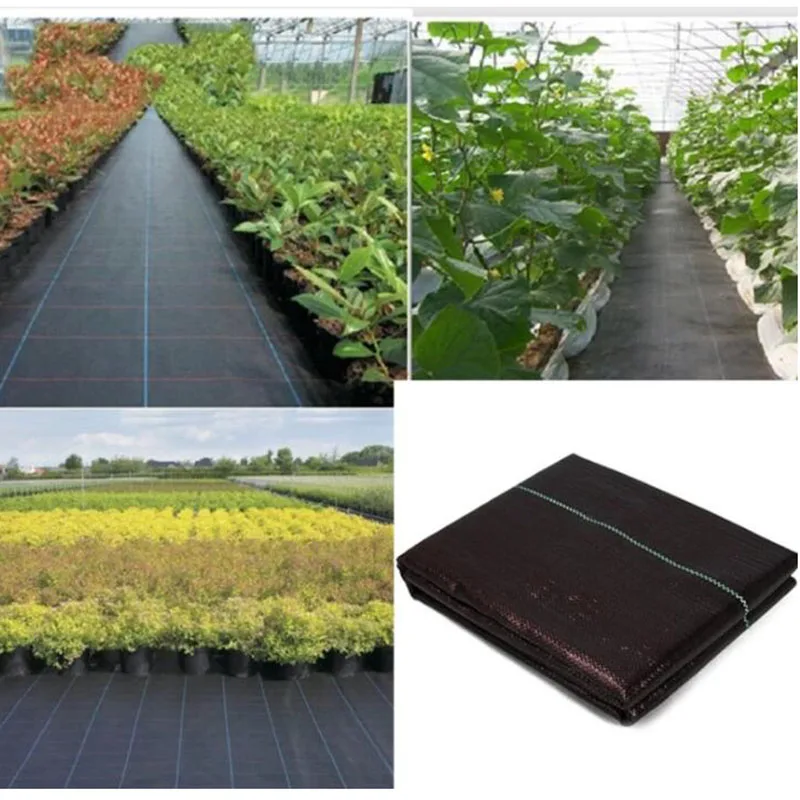 

5-20M Ground Cloth Cover Weed Control fruit tree mat PE Fabric Landscape vegetable grow Membrane Mulch Garden tools Greenhouses