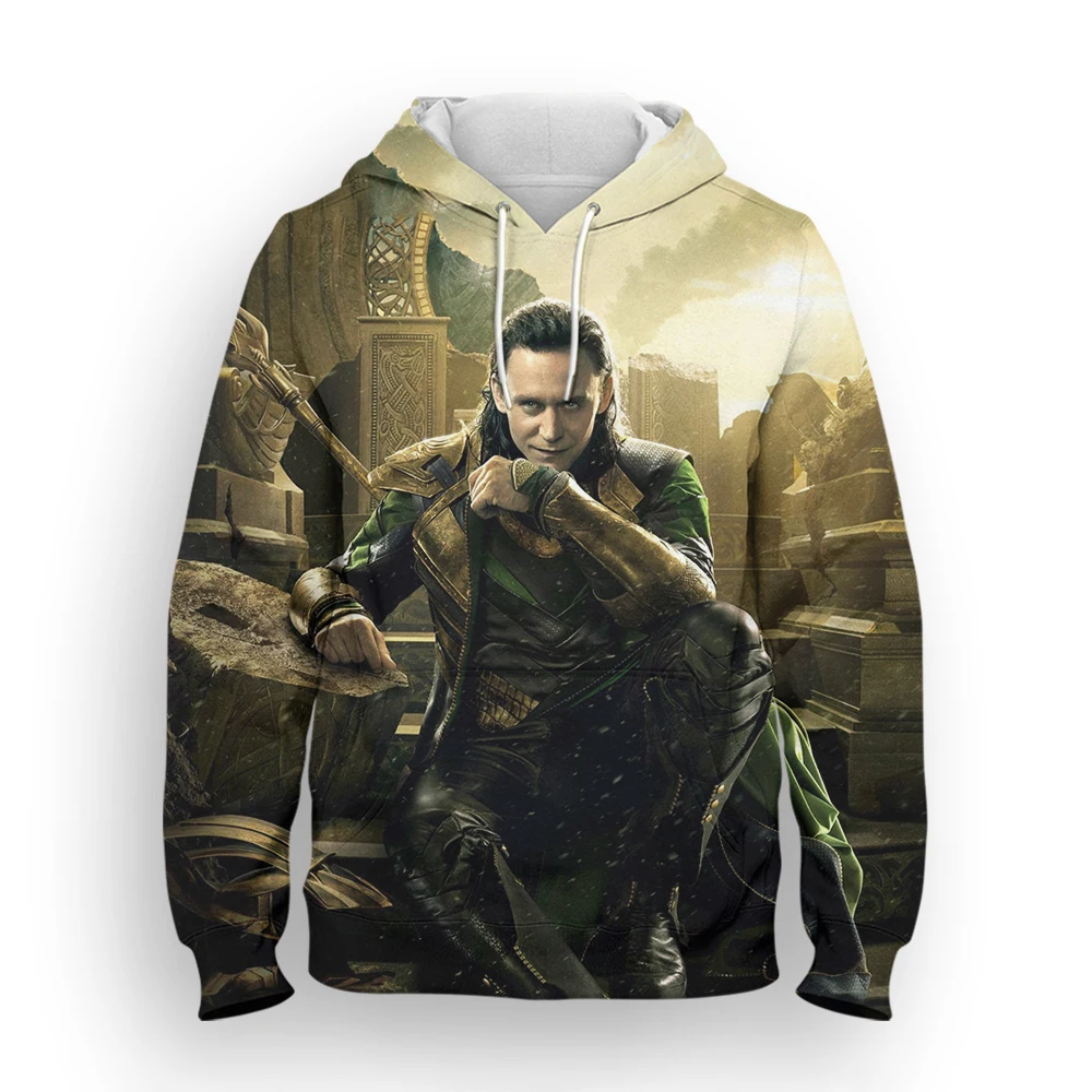 

Loki Laufeyson Disney Men's Sweatshirt Marvel 3D Printed Pullover Harajuku Style Men's Hoodie