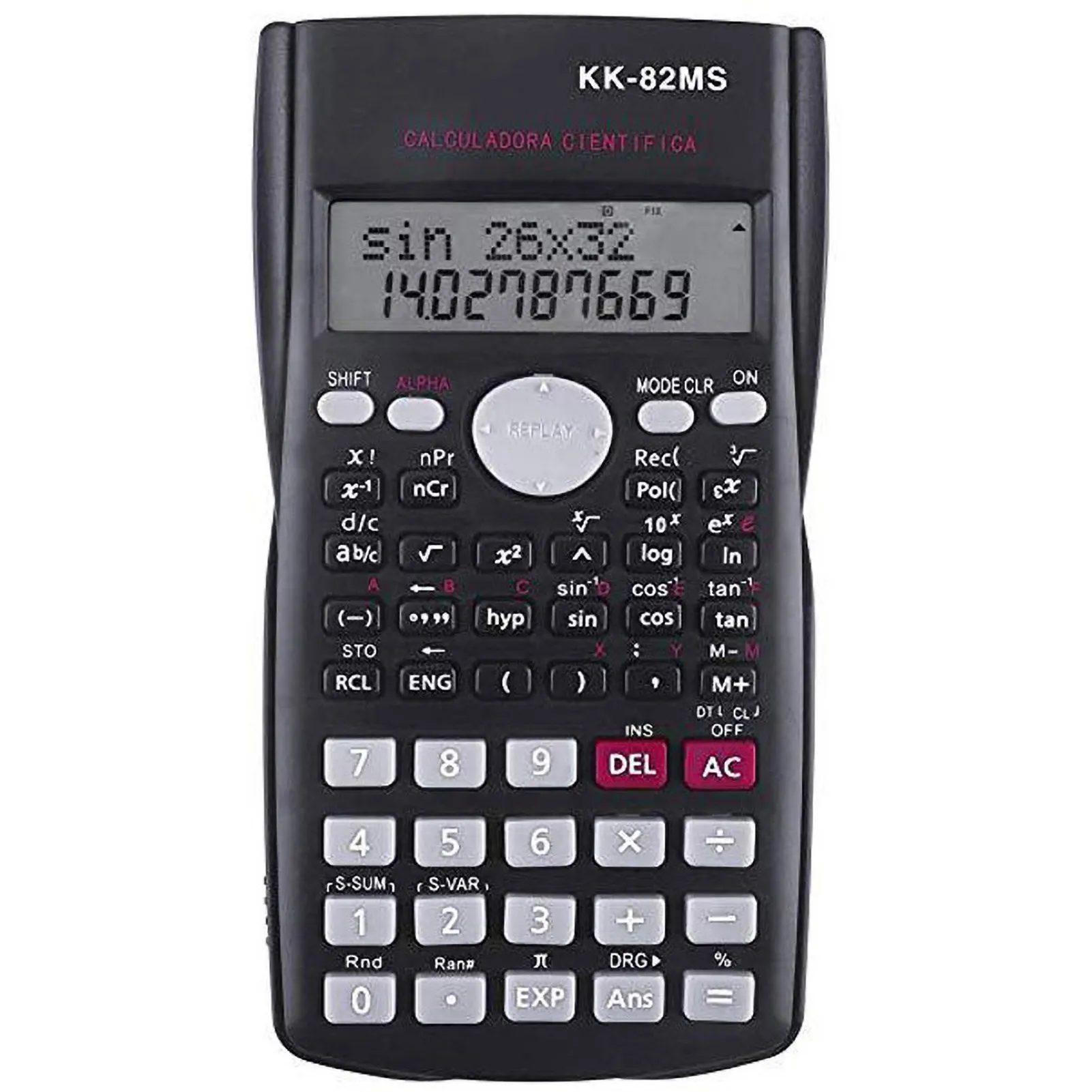 

Scientific Calculator with 240 Functions and 2-Line Screen Multi-purpose Portable Student Calculator for Math Teaching DJA88