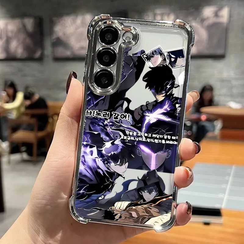 Фото Чехол Anime S-olo l-eveling для Samsung S25 Edge S24 S23 S22 S21 S20 Note 20 Ultra Plus Lite с покрытием и защитой от падения №4