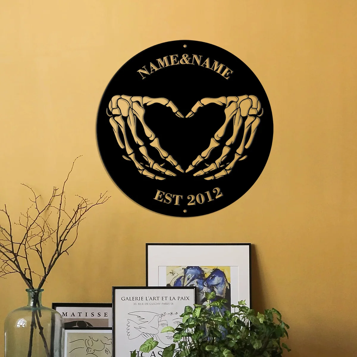 Металлическая вывеска на Хэллоуин заказ уличный декор знак в виде сердца с