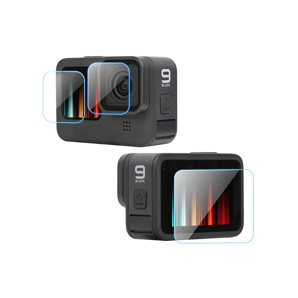 

Camera Lens+ LCD Screen Protector Tempered Glass Protective Film for GoPro Hero 11/10/9 for Go Pro Hero 11 Black Action Camera
