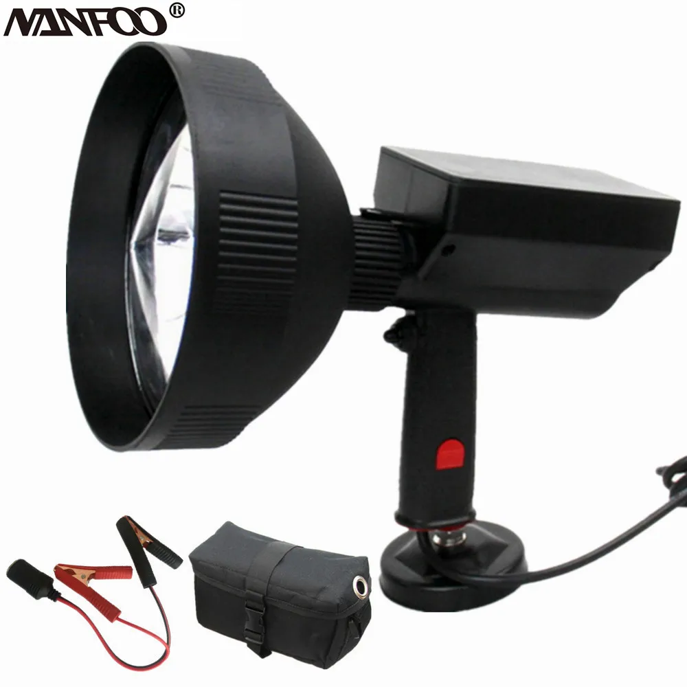 

175mm 12V High Powerful 35W/55W HID Hunting Spotlight Handheld Portable Spotlight Hunting Lamp Adjustable Beam Flood Or Spot