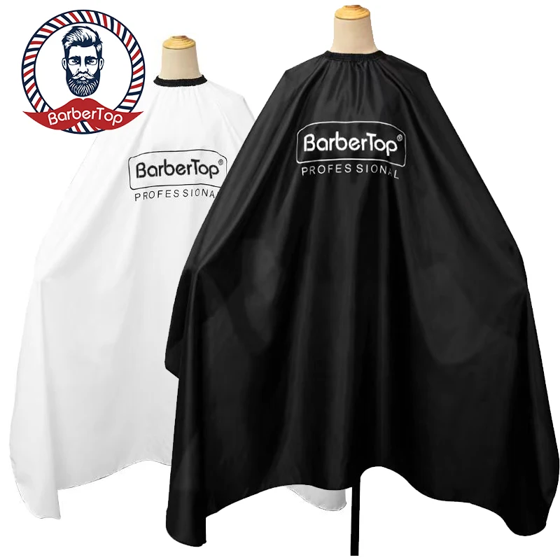

Barbertop Barber Hairdressing Cape Black Vintage Salon Waterproof Polyester Wrap for Hairdressers Barbershop Accessory