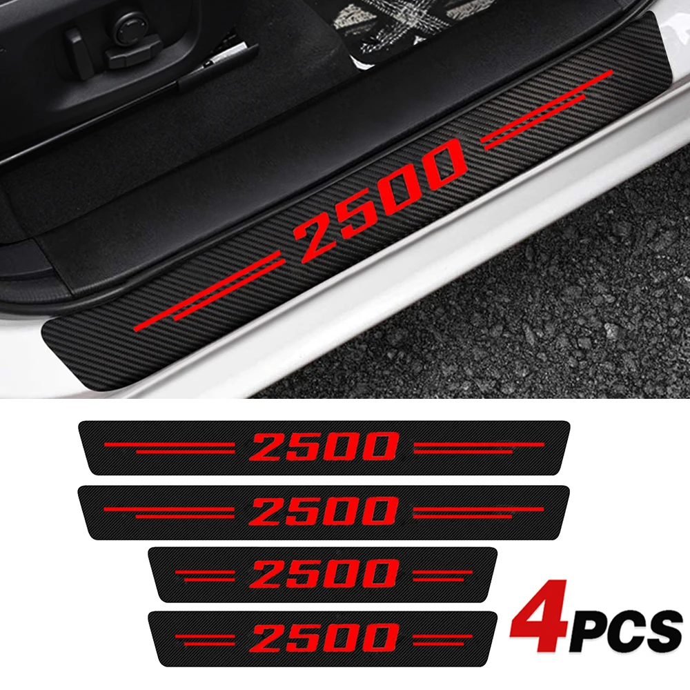 

4pcs Car Door Sill Protector For Ford Dodge Ram 2500 Threshold Trunk Sticker Scratch Resistant Decal Auto Styling Accessories