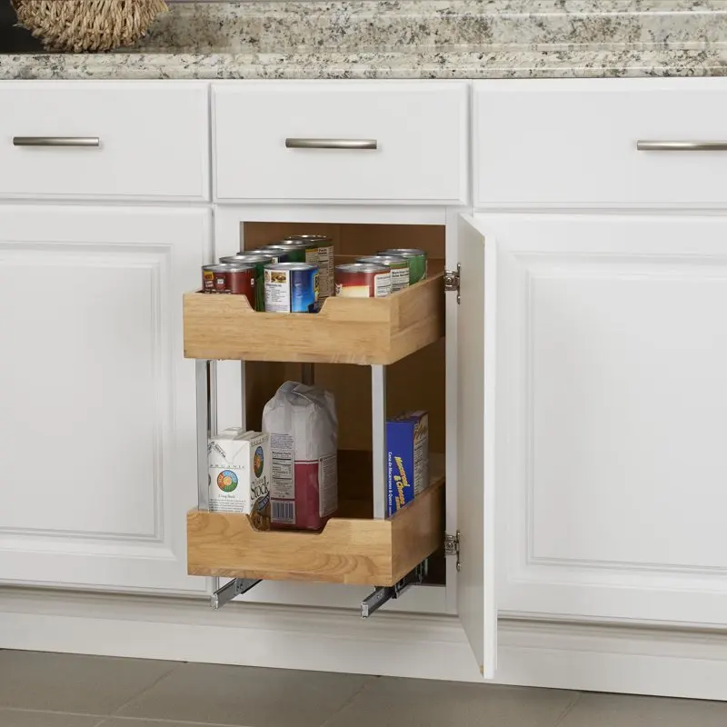 

Stylish Brown Kitchen Cabinet Organizer- Perfect for Storage and Organization for Your Home.