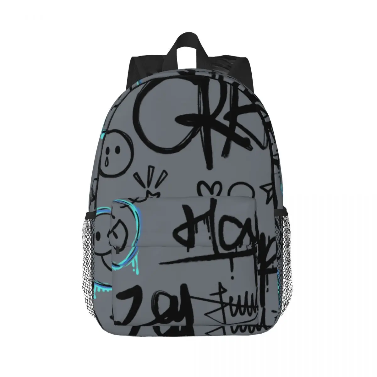 

Smiling Face Graffiti Pattern Fashion Pattern Backpack Bag Baby Boys Girls School Travel Bags Children's Christmars Gifts