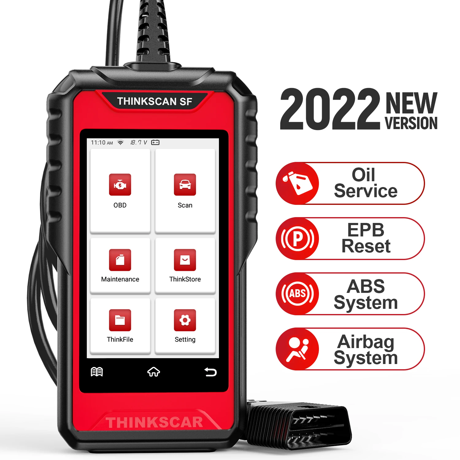 Thinkcar SF100 OBD2 сканер ABS подушка безопасности считыватель кодов электронный стояночный тормоз EPB сброс масла OBD 2 Автомобильные инструменты PK CR619
