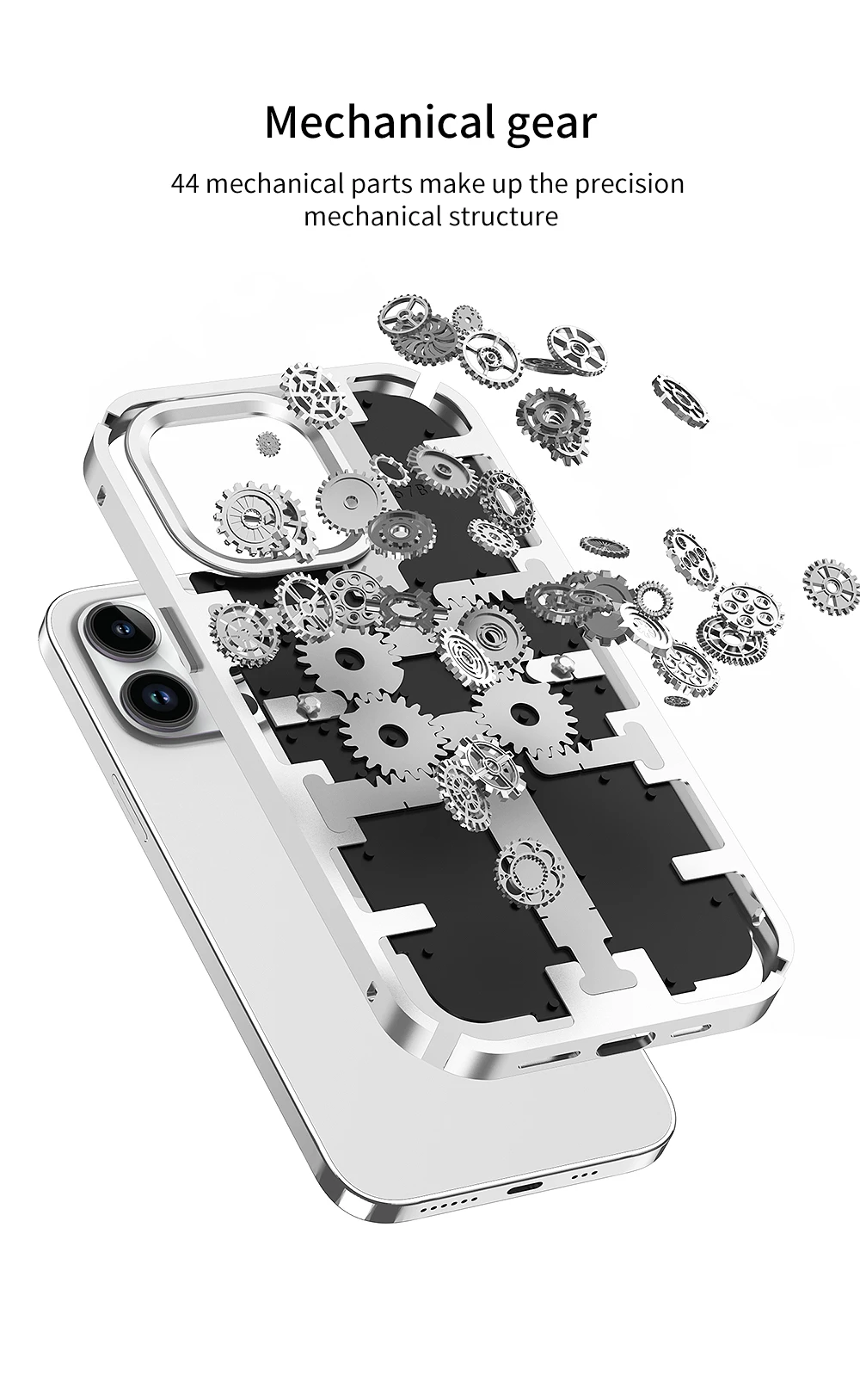 

2023 новейший механический чехол для телефона подходит для iPhone 14 13 12 Pro Max роскошный бронированный металлический матовый противоударный чехол