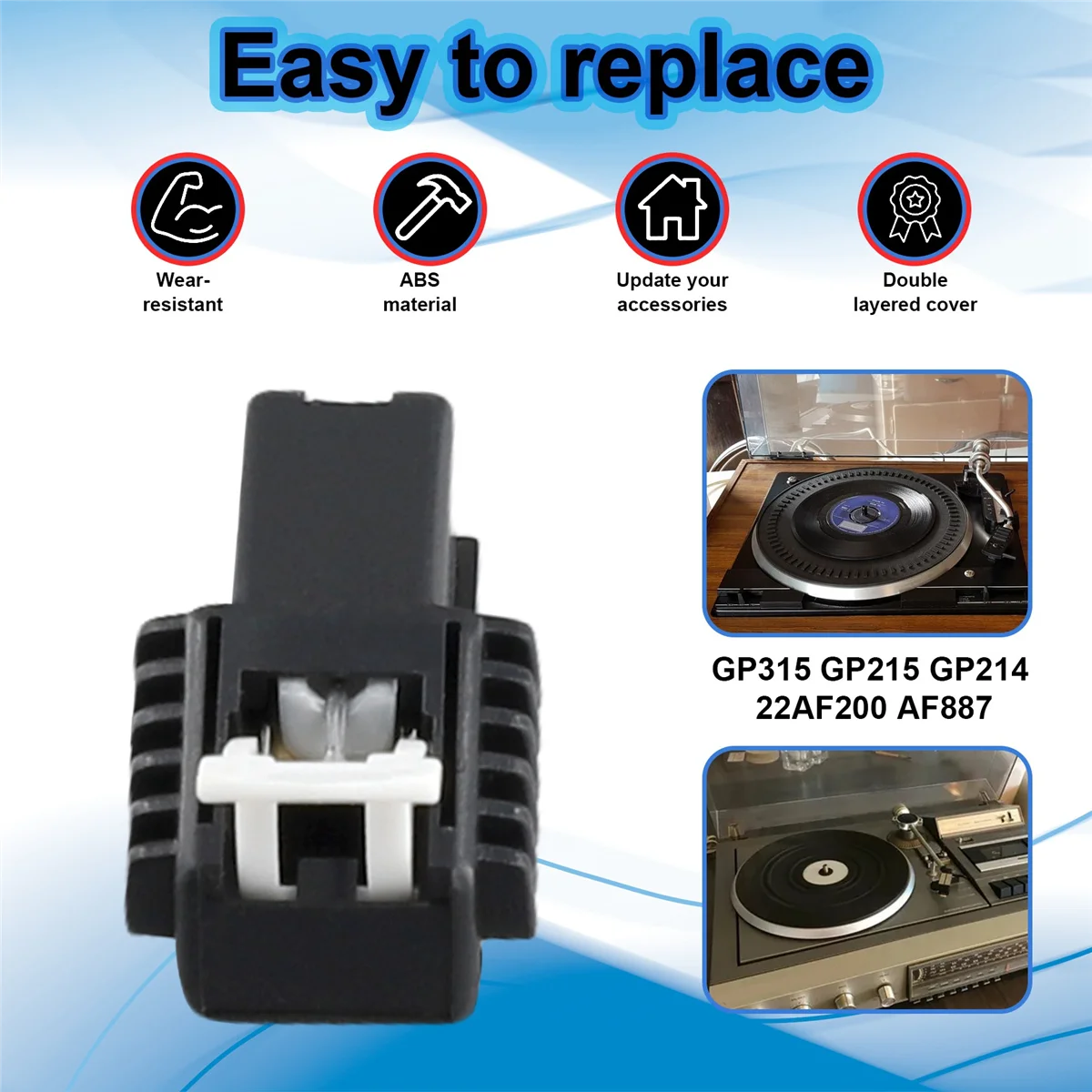 Сменный стилус A64E для PHILIPS GP315 GP215 GP214 22AF200 AF887, проигрыватель виниловых пластинок, фонограф (art.: 3920cd5cb0c2b) - 3920cd5cb0c2b