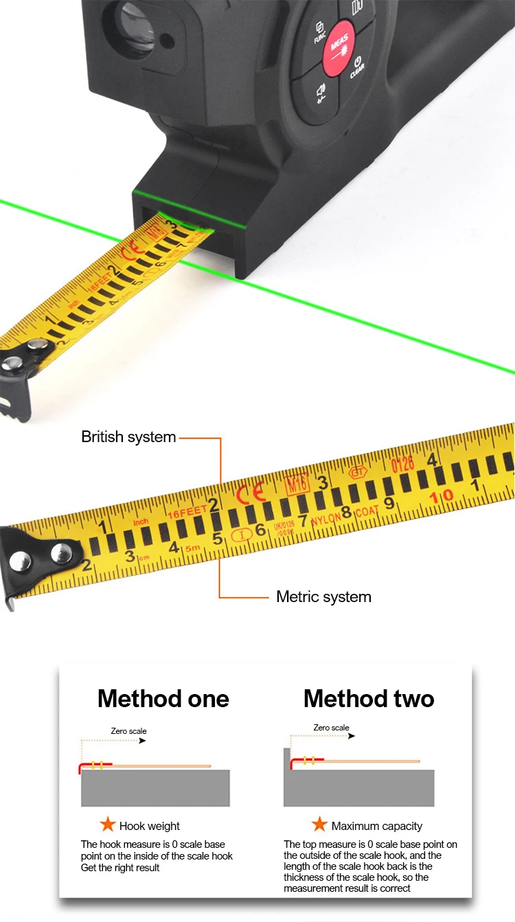 Цифровой лазерный дальномер лазерная рулетка три в одном интеллектуальная