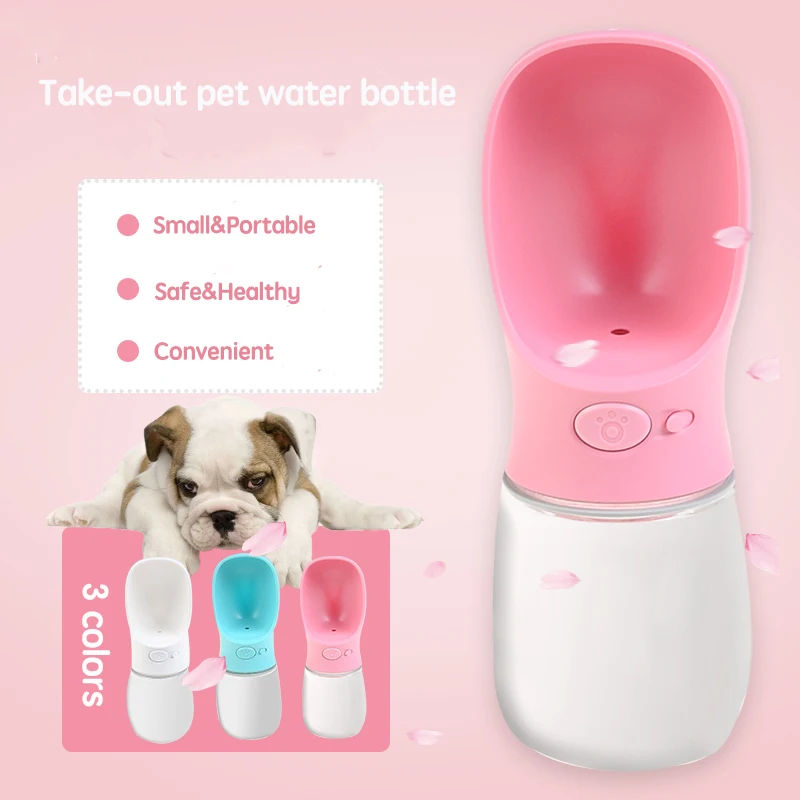 

350ML water bottle for pets dogs cats small size water holder that can be carried out for pets water feeder
