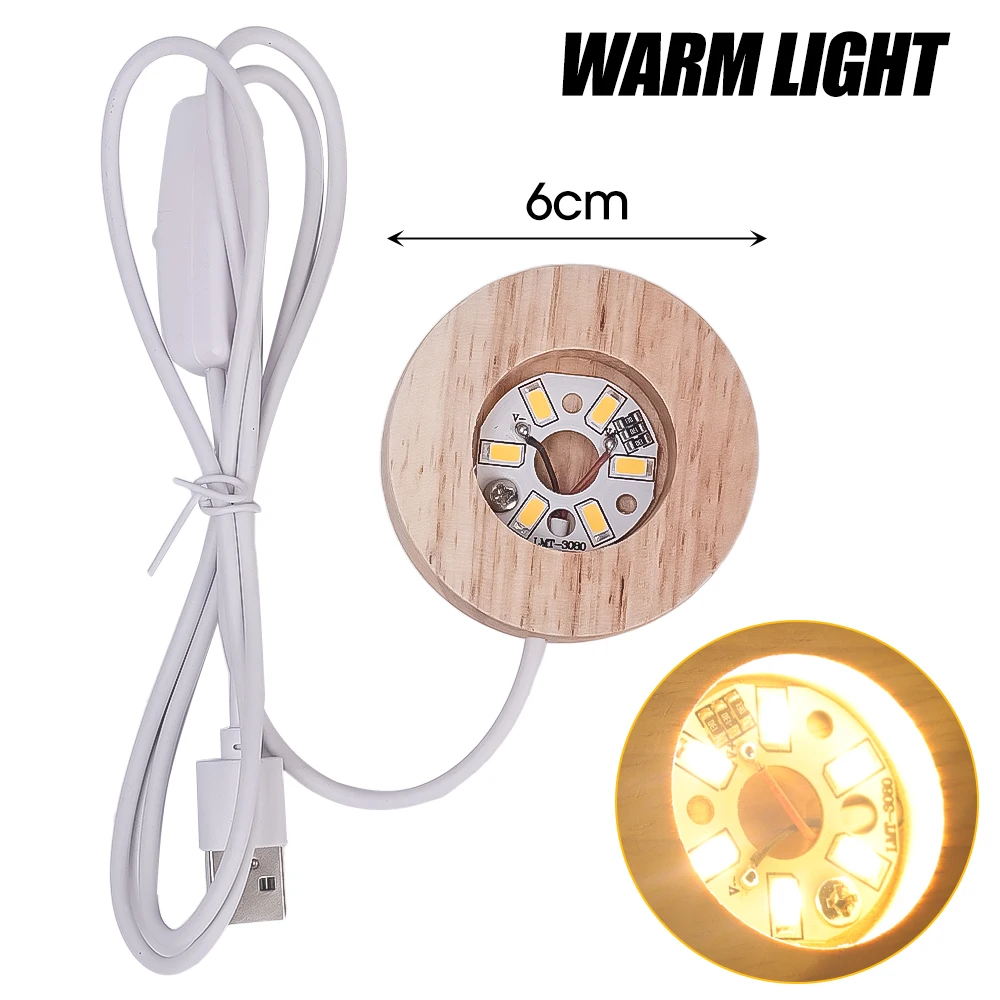 

Деревянная светодиодная подставка для лампы