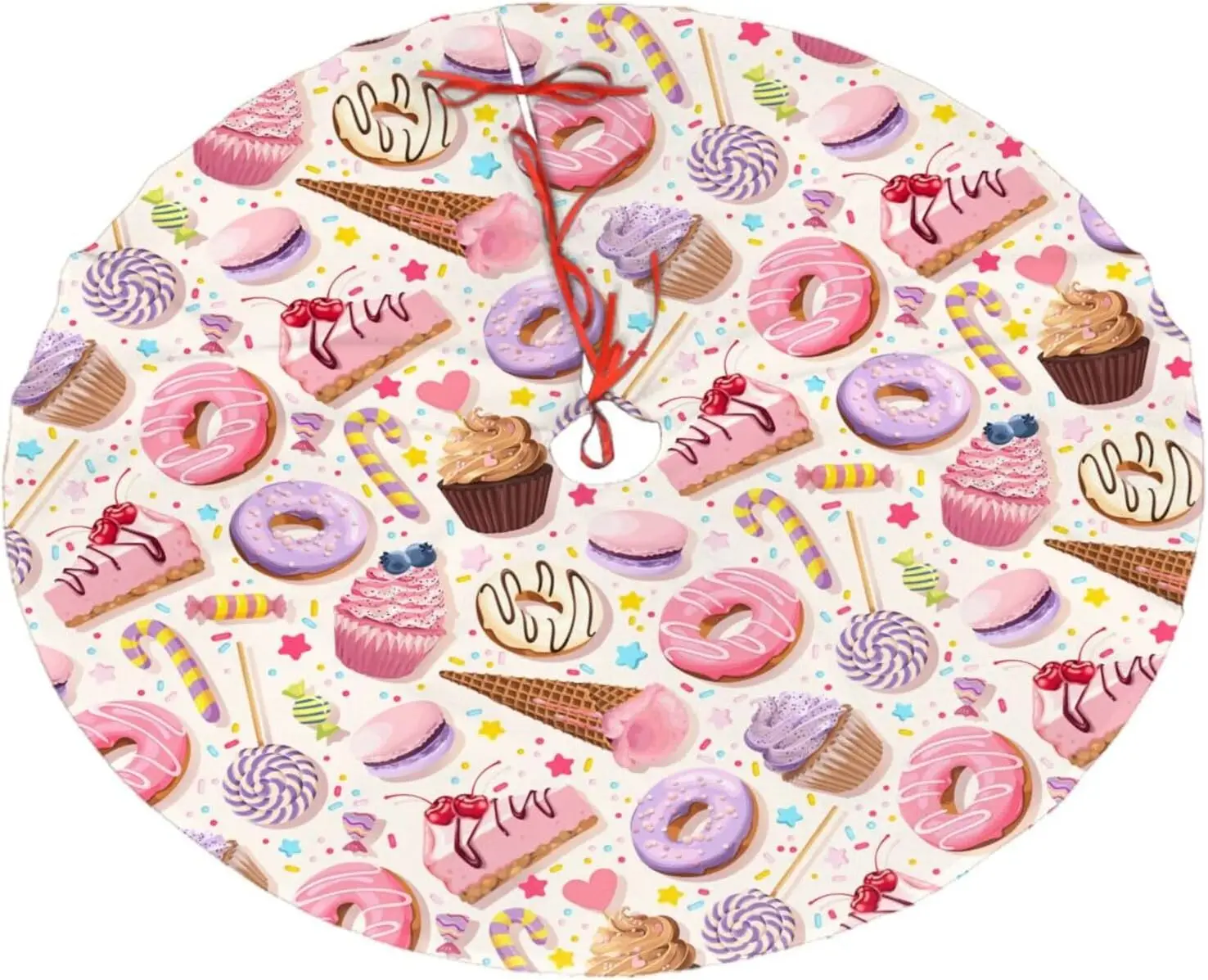 Леденцы конфеты макарун капкейк юбка на рождественскую елку 36 дюймов для