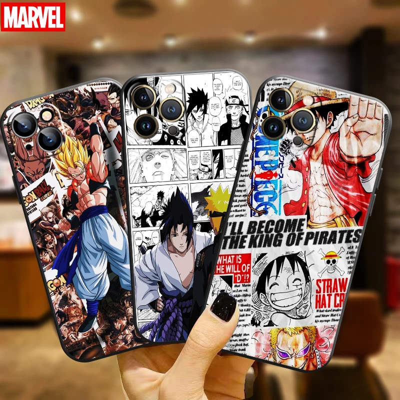 

Dragon Ball Naruto One Piece For Apple iPhone 11 12 13 Pro Max 12 13 Mini X XR XS Max SE 6 6S 7 8 Plus Phone Case TPU
