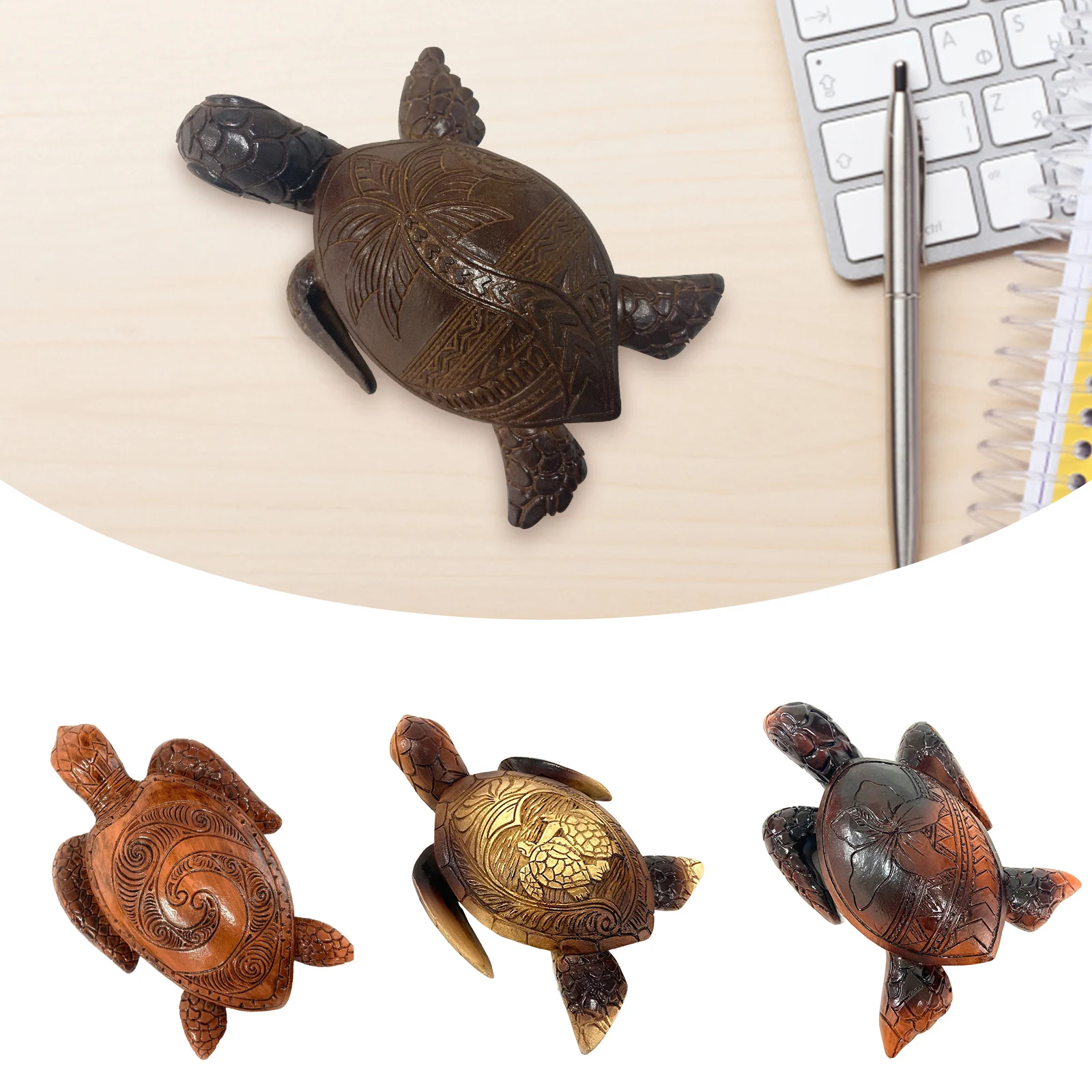 

Полимерные поделки, креативная настольная фигурка черепахи, ручная работа, имитация морских животных, украшение для дома, сада, двора, заднего двора